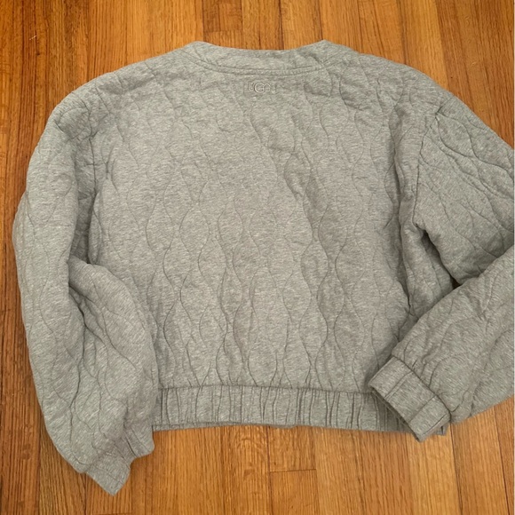 UGG Quilted Quinby Cardigan Size L #j6 - Picture 3 of 7